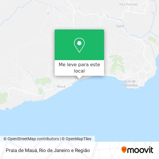 Praia de Mauá mapa