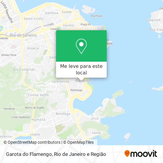 Garota do Flamengo mapa