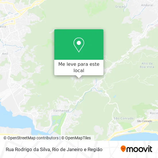 Rua Rodrigo da Silva mapa