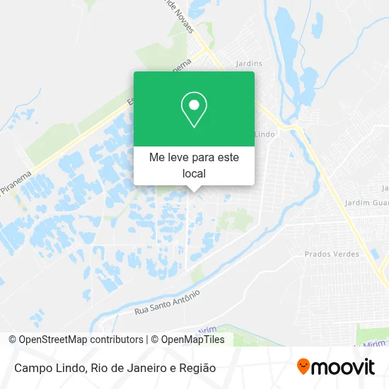 Campo Lindo mapa