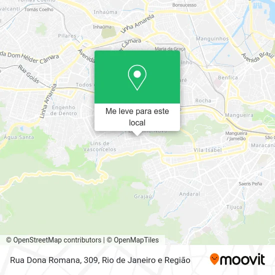 Rua Dona Romana, 309 mapa
