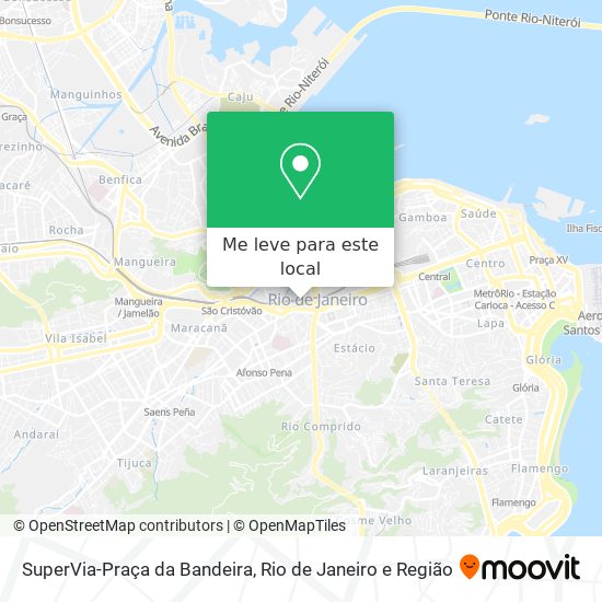 SuperVia-Praça da Bandeira mapa