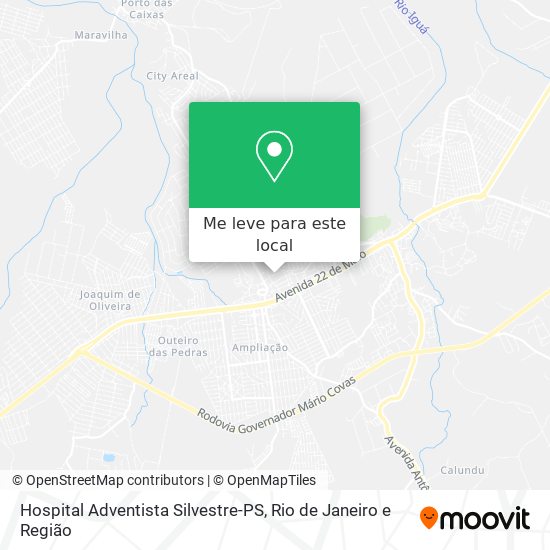 Hospital Adventista Silvestre-PS mapa