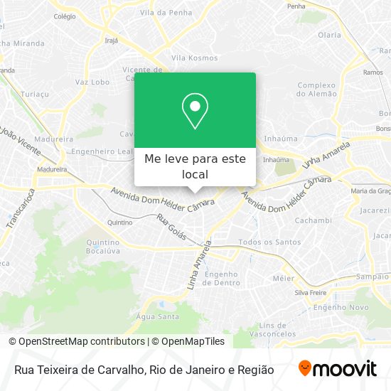 Rua Teixeira de Carvalho mapa