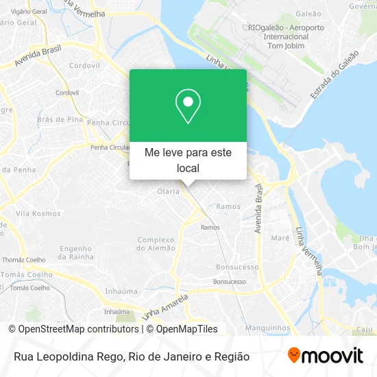 Rua Leopoldina Rego mapa
