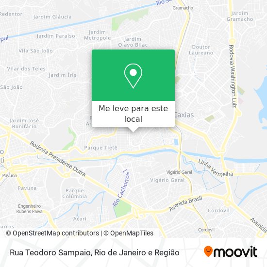 Rua Teodoro Sampaio mapa