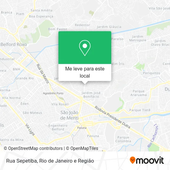 Rua Sepetiba mapa