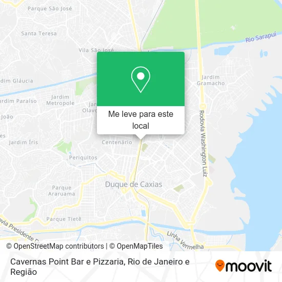 Cavernas Point Bar e Pizzaria mapa