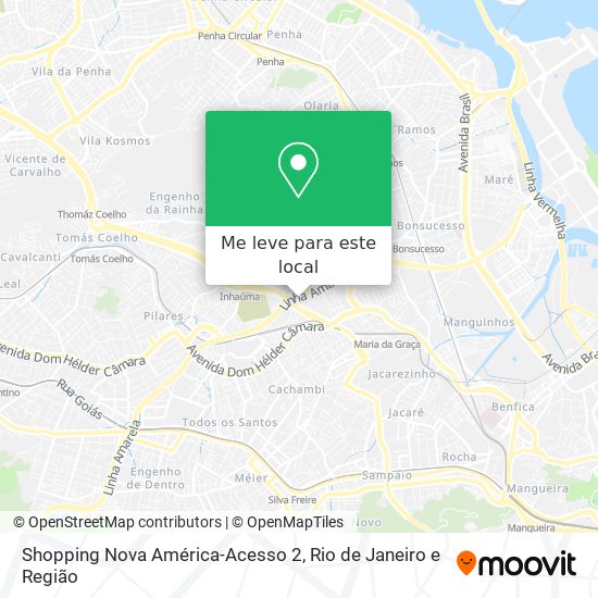 Shopping Nova América-Acesso 2 mapa