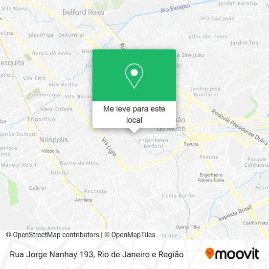 Rua Jorge Nanhay 193 mapa