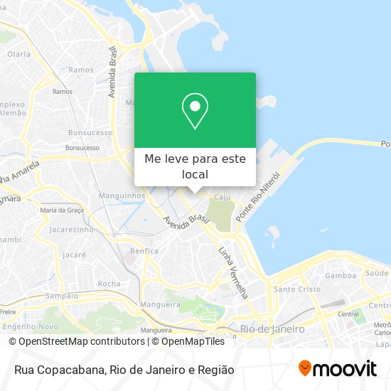 Rua Copacabana mapa