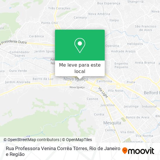 Rua Professora Venina Corrêa Tôrres mapa