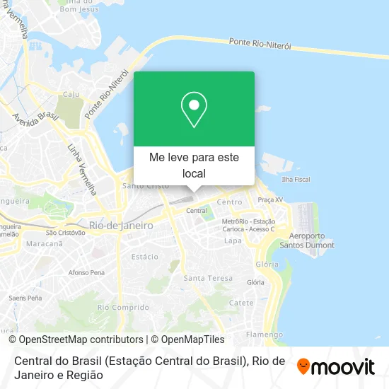 Central do Brasil mapa