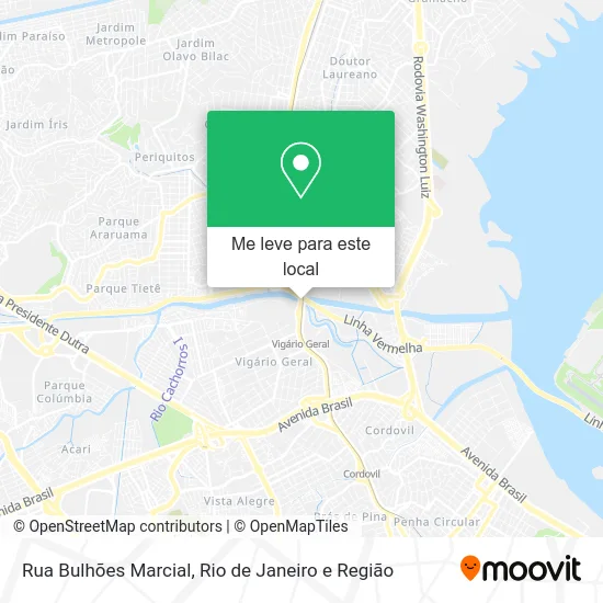 Rua Bulhões Marcial mapa