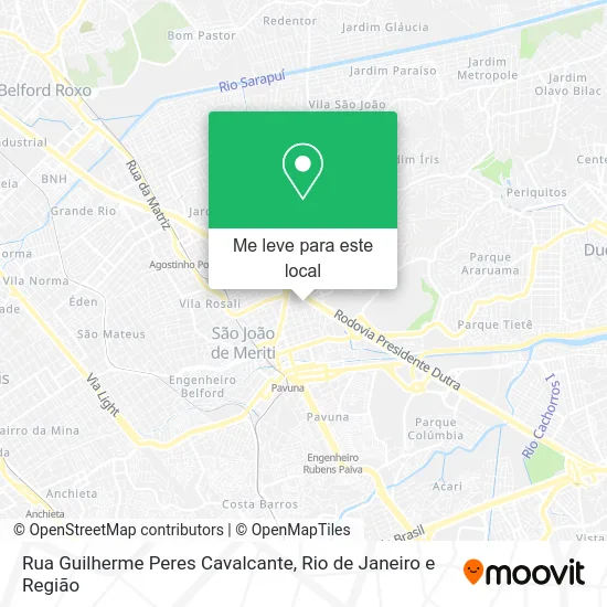 Rua Guilherme Peres Cavalcante mapa