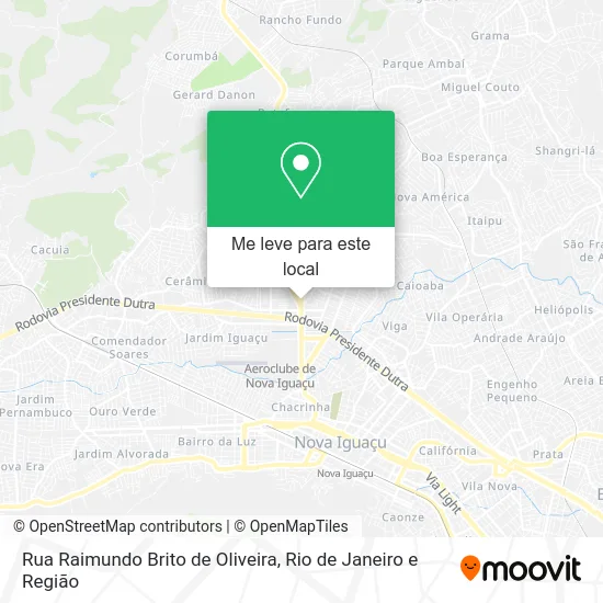 Rua Raimundo Brito de Oliveira mapa
