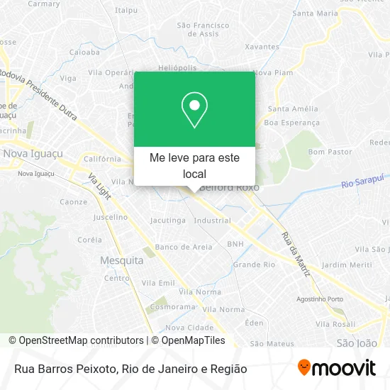 Rua Barros Peixoto mapa