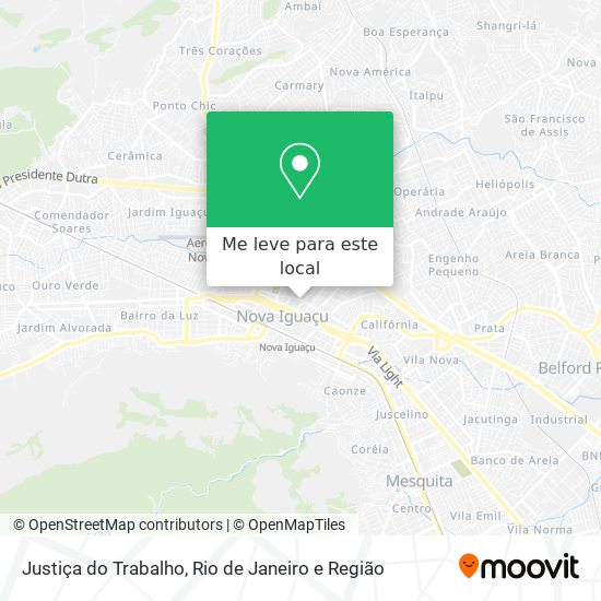 Justiça do Trabalho mapa