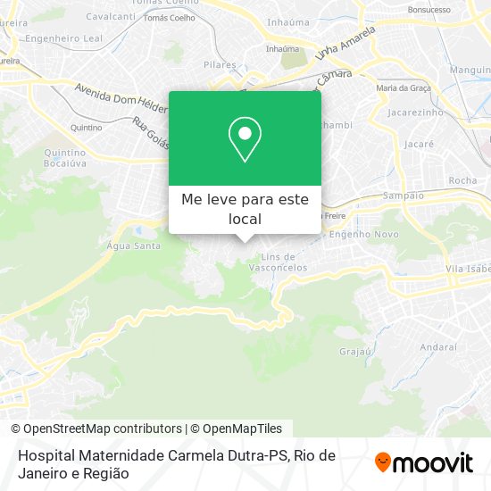 Hospital Maternidade Carmela Dutra-PS mapa