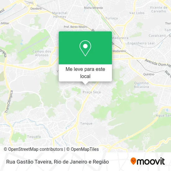 Rua Gastão Taveira mapa