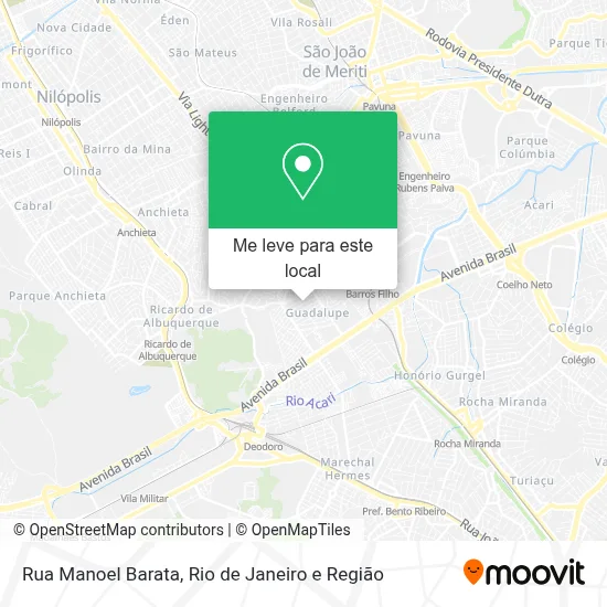 Rua Manoel Barata mapa