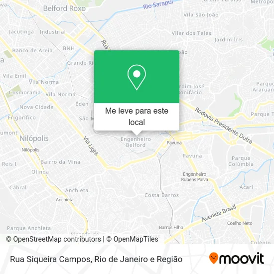 Rua Siqueira Campos mapa