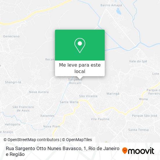 Rua Sargento Otto Nunes Bavasco, 1 mapa