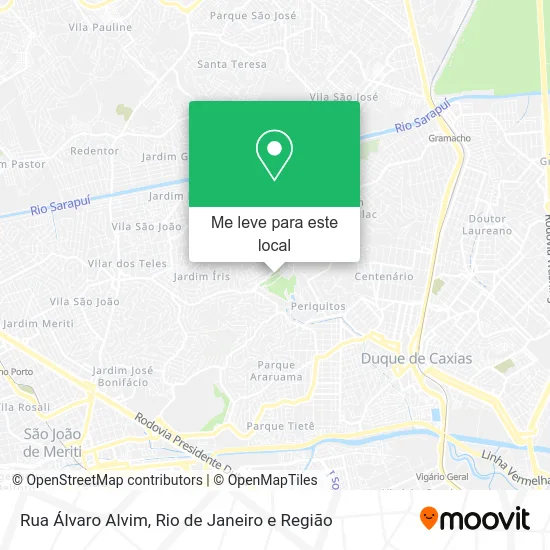 Rua Álvaro Alvim mapa
