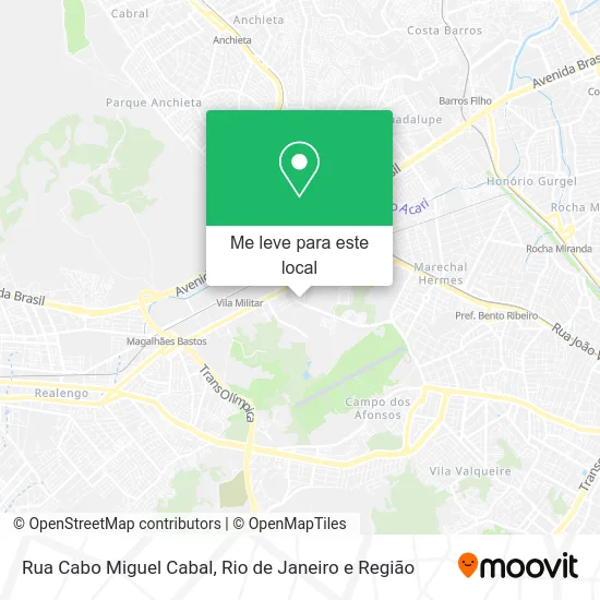 Rua Cabo Miguel Cabal mapa