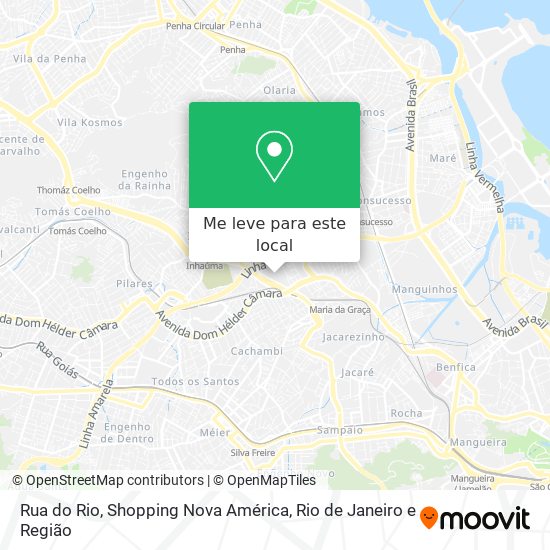 Rua do Rio, Shopping Nova América mapa