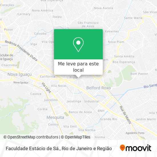 Faculdade Estácio de Sá. mapa