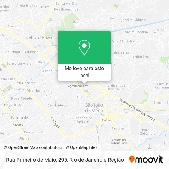 Rua Primeiro de Maio, 295 mapa