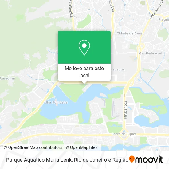 Parque Aquatico Maria Lenk mapa