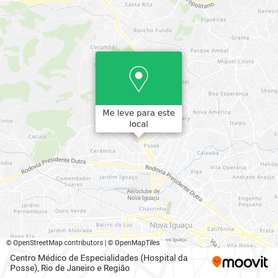 Centro Médico de Especialidades (Hospital da Posse) mapa