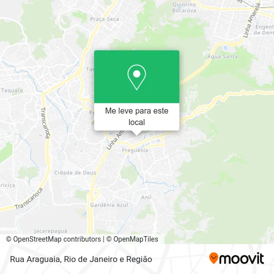 Rua Araguaia mapa