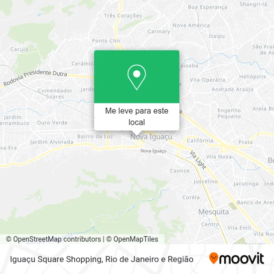 Iguaçu Square Shopping mapa