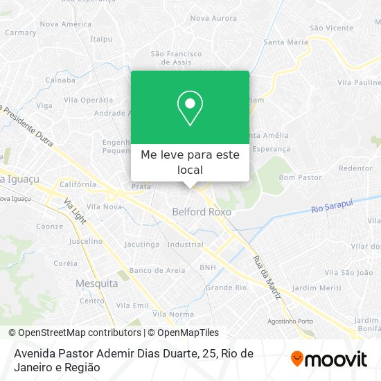 Avenida Pastor Ademir Dias Duarte, 25 mapa