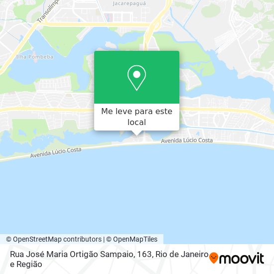 Rua José Maria Ortigão Sampaio, 163 mapa
