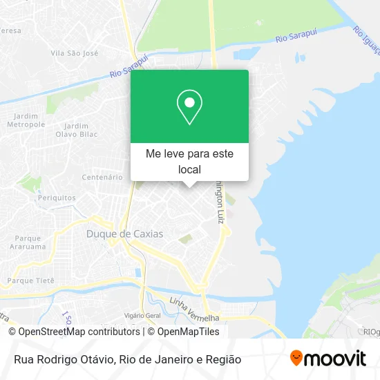 Rua Rodrigo Otávio mapa