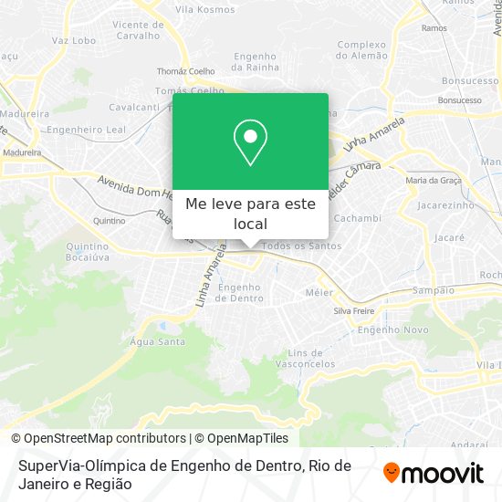 SuperVia-Olímpica de Engenho de Dentro mapa