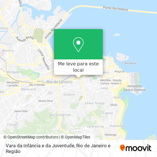 Vara da Infância e da Juventude mapa
