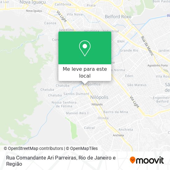 Rua Comandante Ari Parreiras mapa