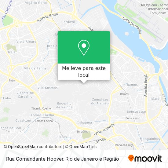 Rua Comandante Hoover mapa