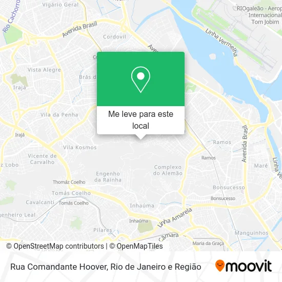 Rua Comandante Hoover mapa