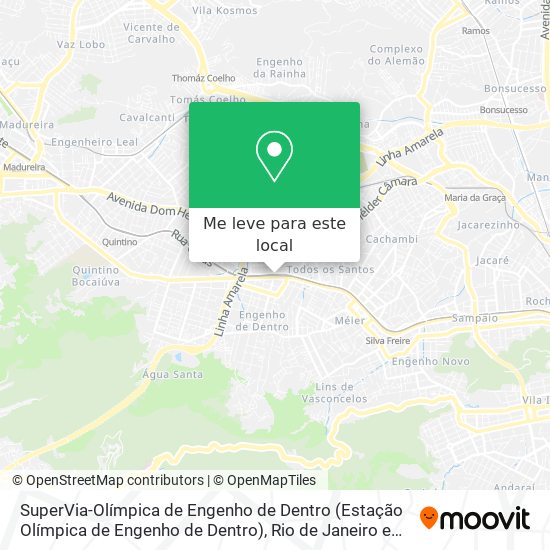SuperVia-Olímpica de Engenho de Dentro mapa