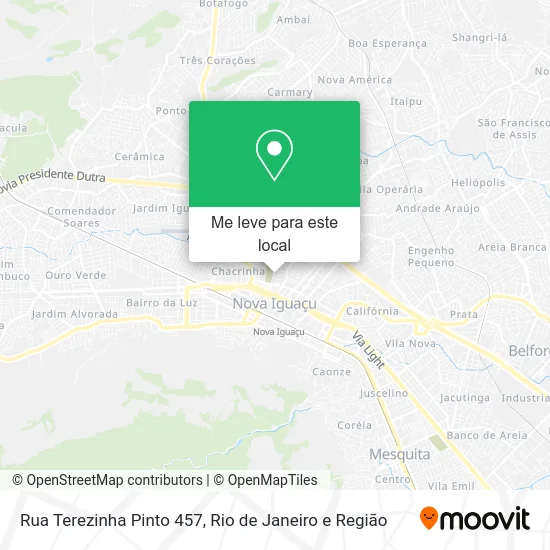 Rua Terezinha Pinto 457 mapa