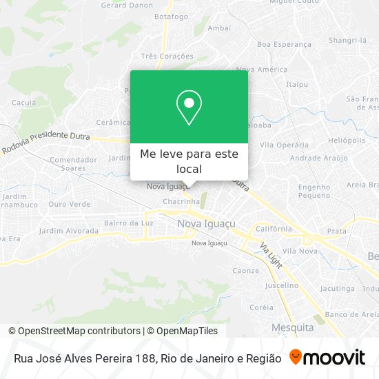 Rua José Alves Pereira 188 mapa