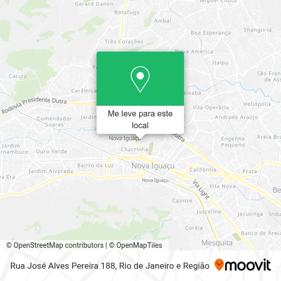 Rua José Alves Pereira 188 mapa