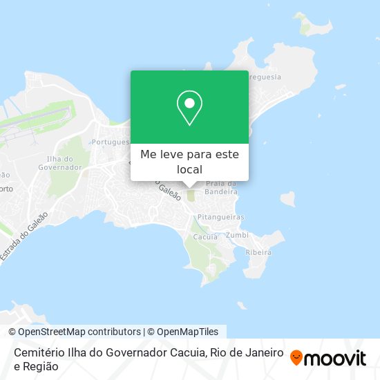 Cemitério Ilha do Governador Cacuia mapa