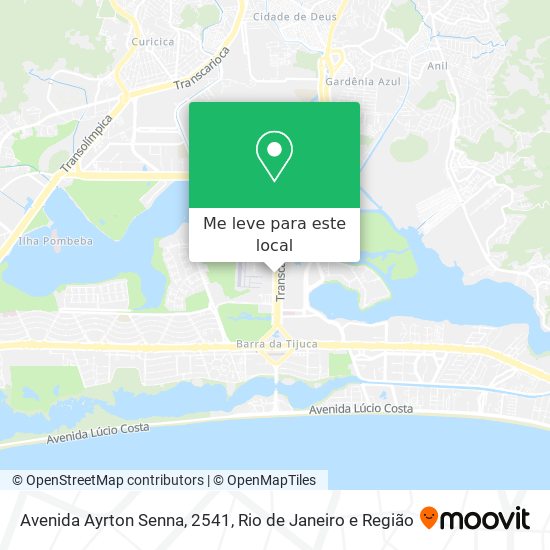 Avenida Ayrton Senna, 2541 mapa